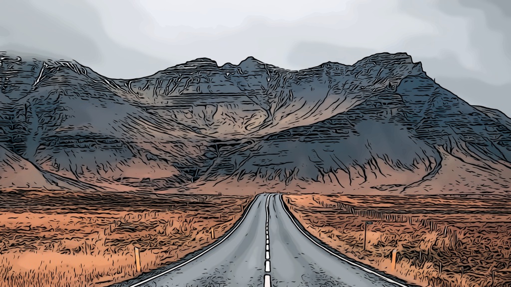 Open road header comic